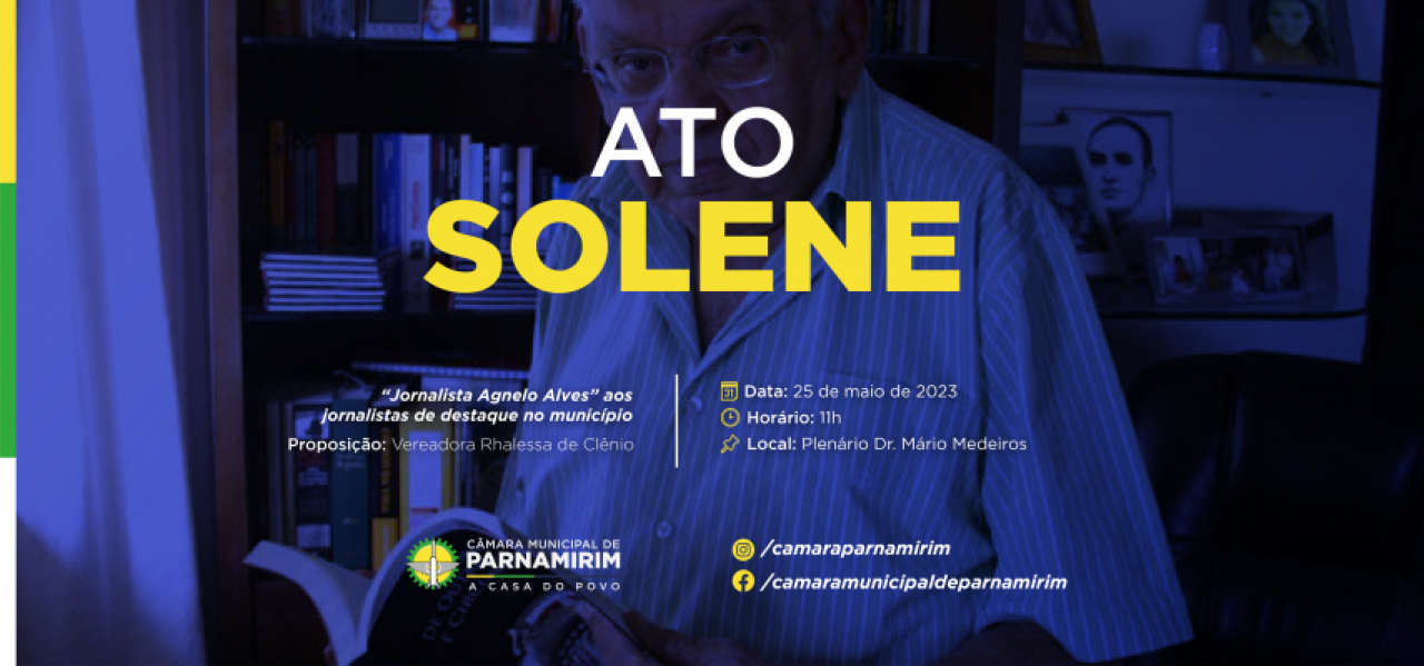 Comenda Agnelo Alves homenageia jornalistas em ato solene na Câmara de Parnamirim 