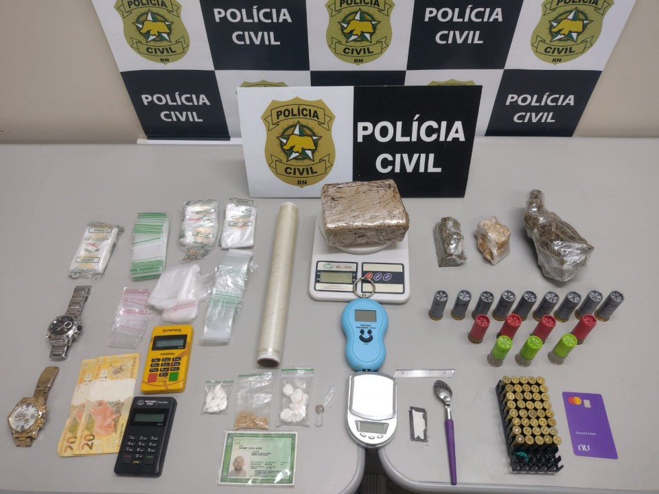 Nova fase da Operação “Parabellum” prende homem com drogas e munições em Macaíba