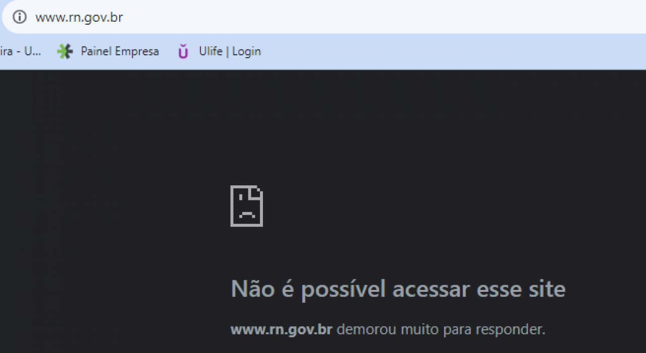 Potiguares ficam sem acesso a serviços on-line nesta terça-feira (29/08) devido instabilidade no site oficial do governo do RN  