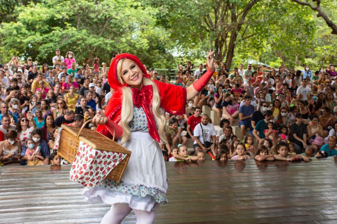 Bosque Encena deste domingo traz o espetáculo Chapeuzinho Vermelho, o Musical