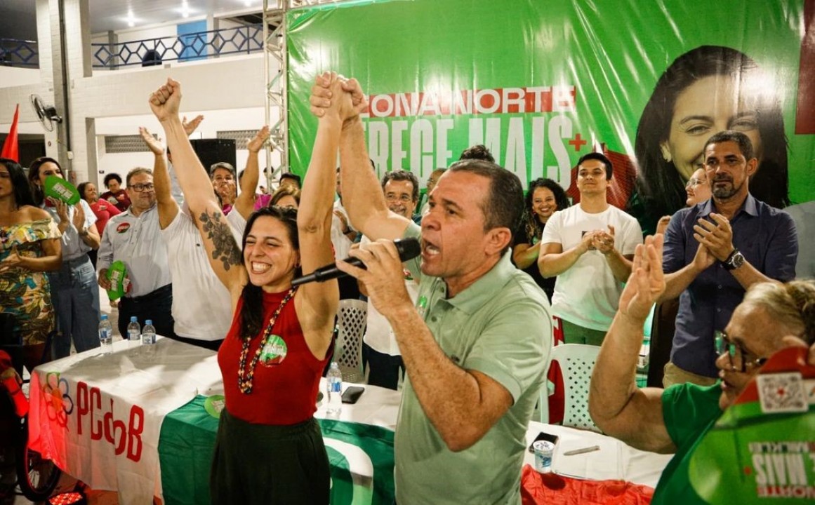 Natália Bonavides oficializa Milklei Leite como vice em evento na zona Norte