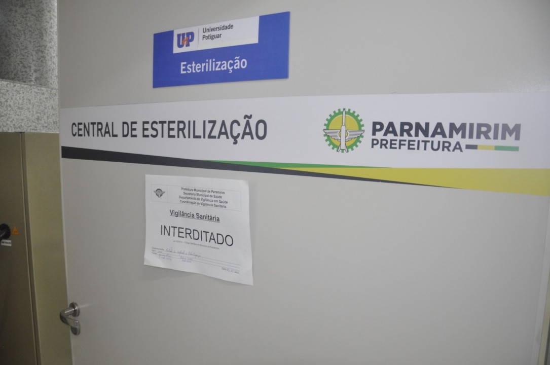 Vigilância Sanitária interdita Central de Esterilização no CIS em Parnamirim