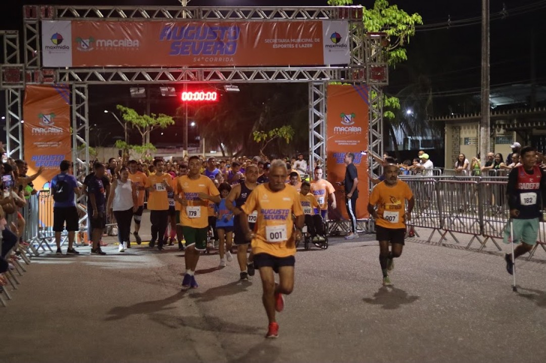 54ª edição da Corrida Augusto Severo reúne mais de 1200 participantes em Macaíba 