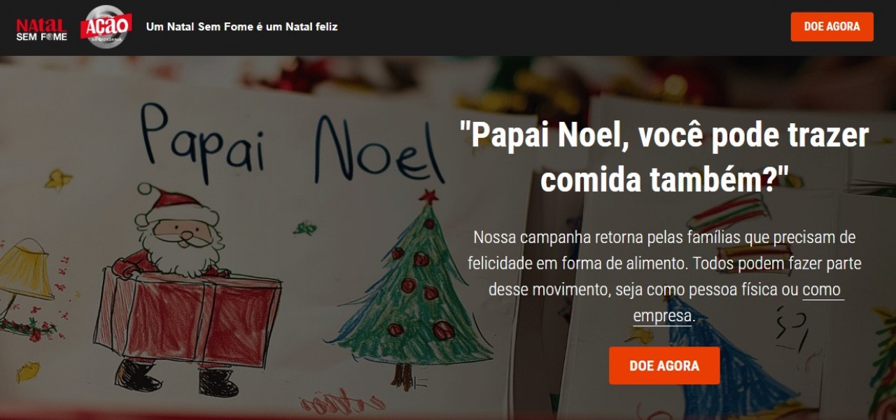 Natal Shopping é ponto de arrecadação para campanha Natal Sem Fome