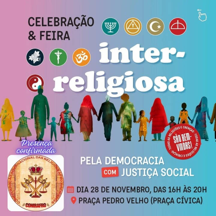 Celebração Inter-Religiosa pela Democracia e Justiça Social acontece na Praça Cívica