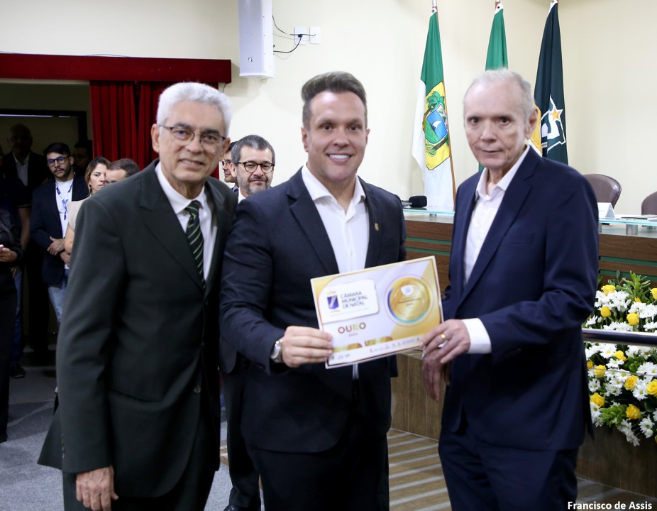 Câmara de Natal recebe Selo Ouro em Transparência Pública do TCE-RN